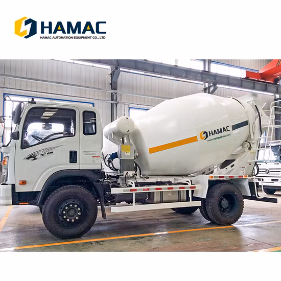 Individu automatique du camion 5500L de mélangeur concret de ³ de 5,5 M chargeant le mélangeur concret